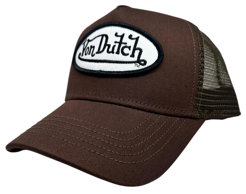 Von Dutch Trucker Hat Brown Snapback Cap
